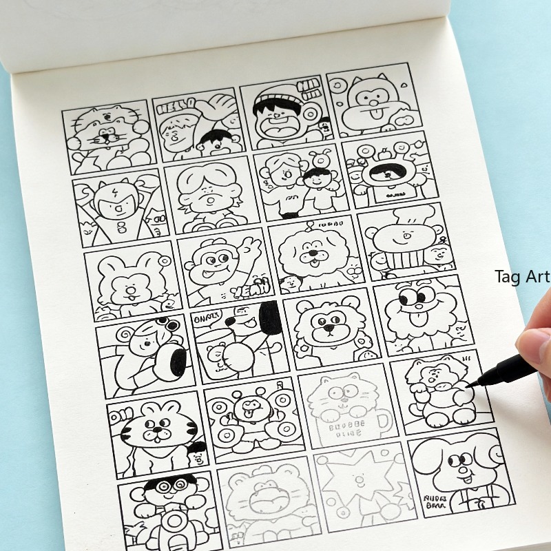 Food Snacks Coloring Book - Książka z rysunkami do rysowania odręcznie,