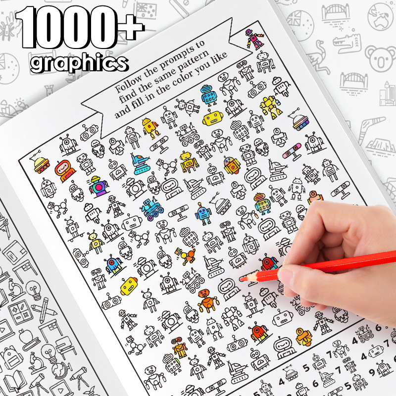 Food Snacks Coloring Book - Interaktywna książka z ukrytymi wzorami |