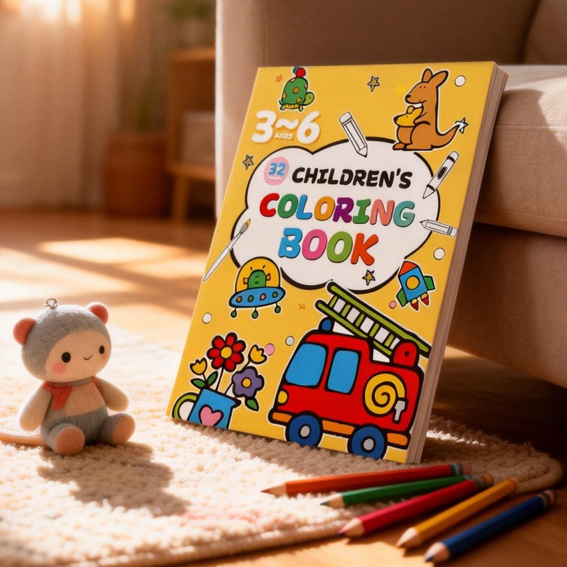 Food Snacks Coloring Book - Książeczka do rysowania dla dzieci, zawierająca