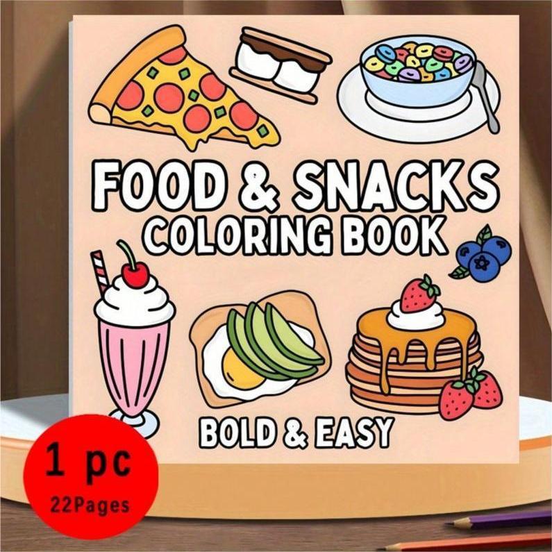 Nowa kolorowanka o tematyce je – Food Snacks Coloring Book recenzja i cena