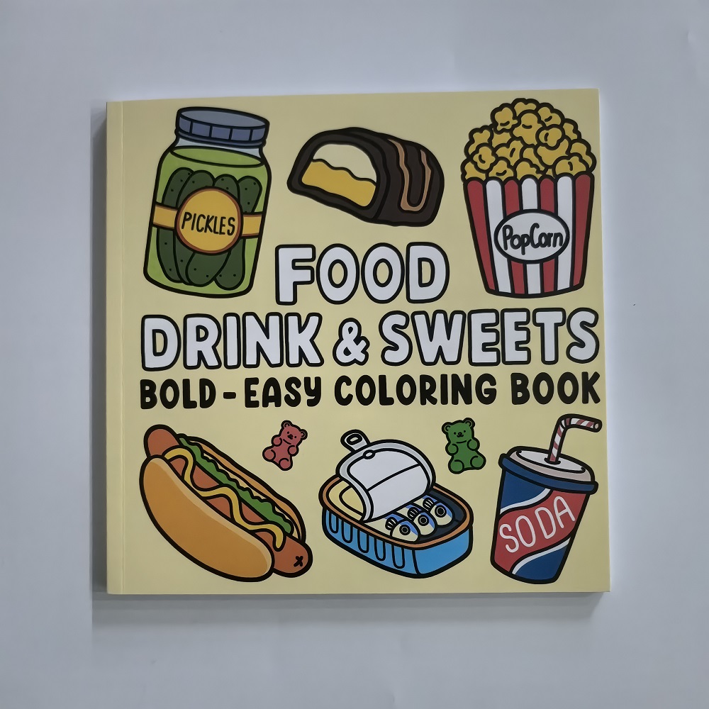 Książka do kolorowania dla dor – Food Snacks Coloring Book recenzja i cena