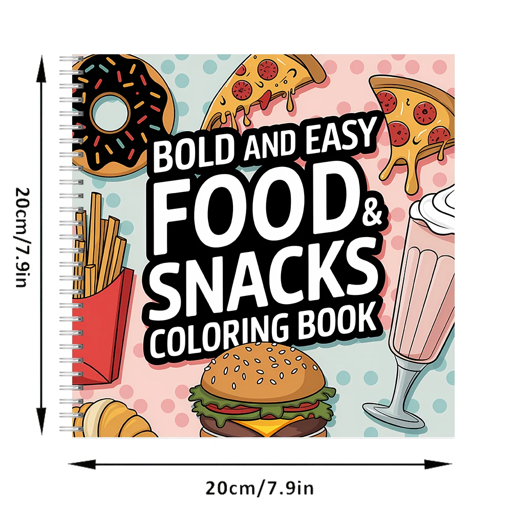 Kolorowanka dla dorosłych z mo – Food Snacks Coloring Book recenzja i cena