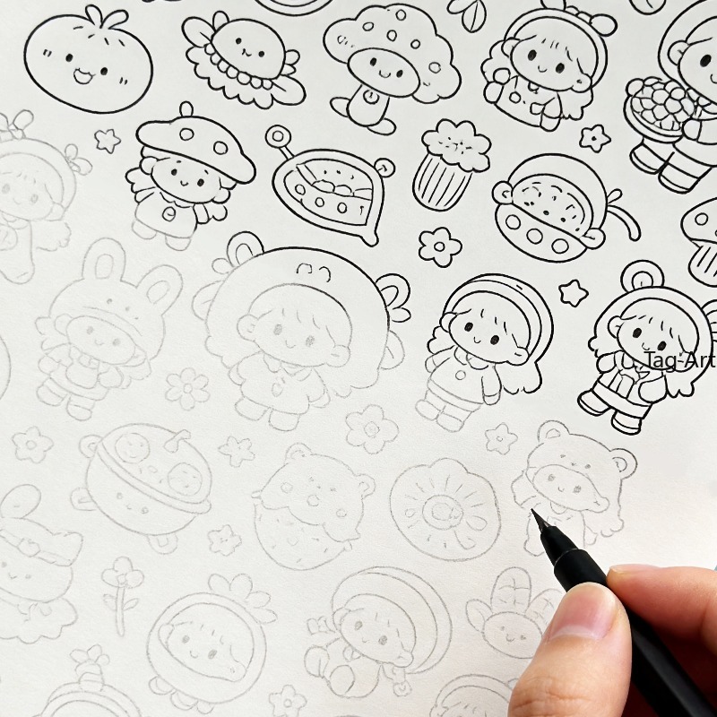 Książka z rysunkami do rysowan – Food Snacks Coloring Book recenzja i cena