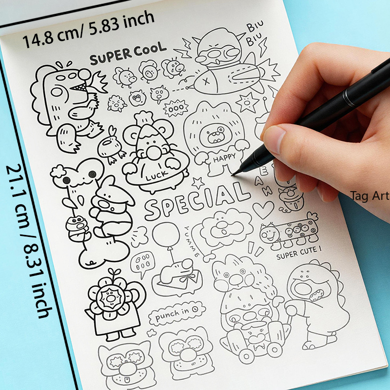 Książka z rysunkami do rysowan – Food Snacks Coloring Book recenzja i cena