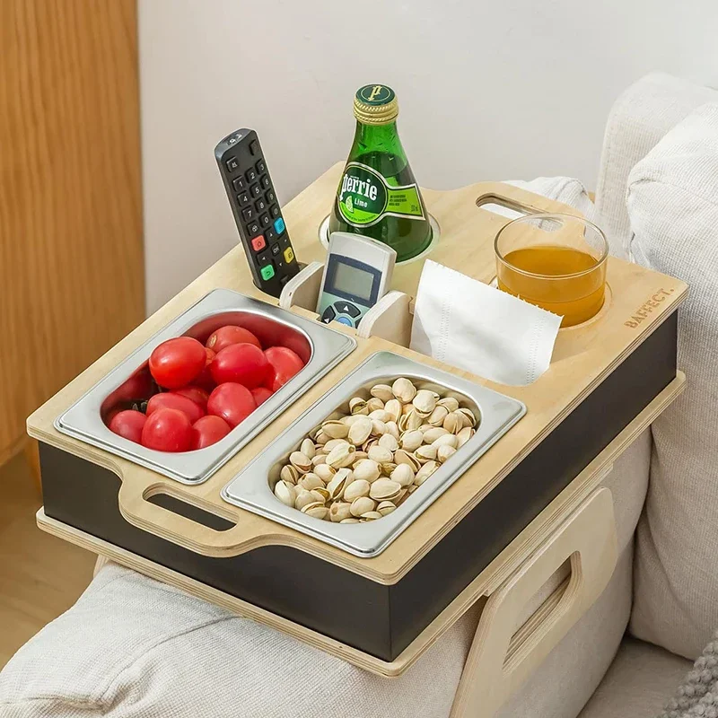 Prostokątna bambusowa taca na  – Food Snacks Drinks recenzja i cena