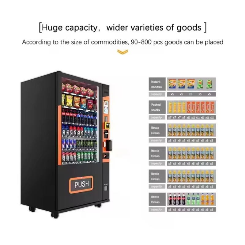 Dostosowywany automat sprzedaj – Food Snacks Drinks recenzja i cena