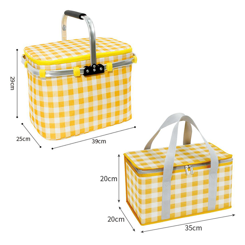 Retro pasterska torba na Lunch – Food Snacks Drinks recenzja i cena
