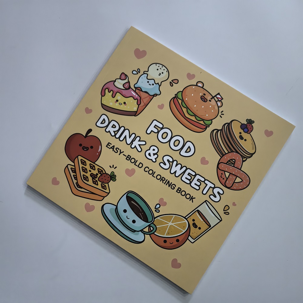 Książka do kolorowania dla dor – Food Snacks Coloring Book recenzja i cena