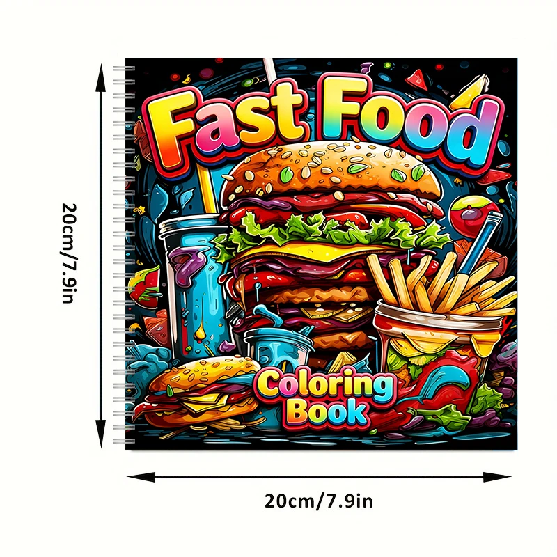 Kolorowanka dla dorosłych z mo – Food Snacks Coloring Book recenzja i cena